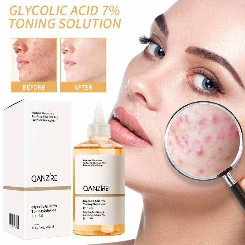 Lotion exfoliante à l'acide glycolique 240ml pour peau lumineuse
